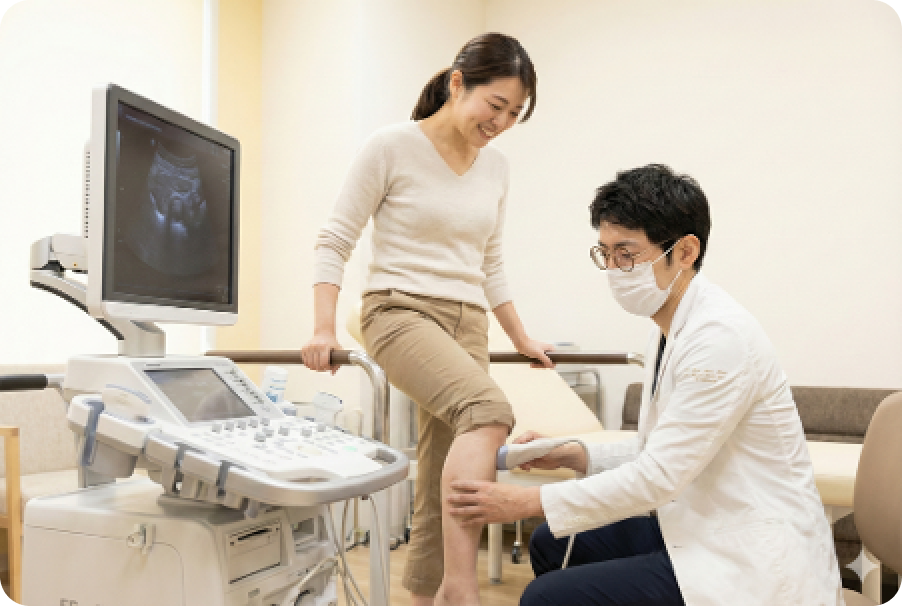 エコー検査の様子